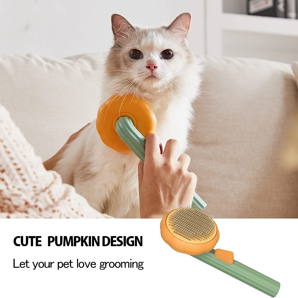 Grooming Pet Pumpkin Brush And Hair Remover