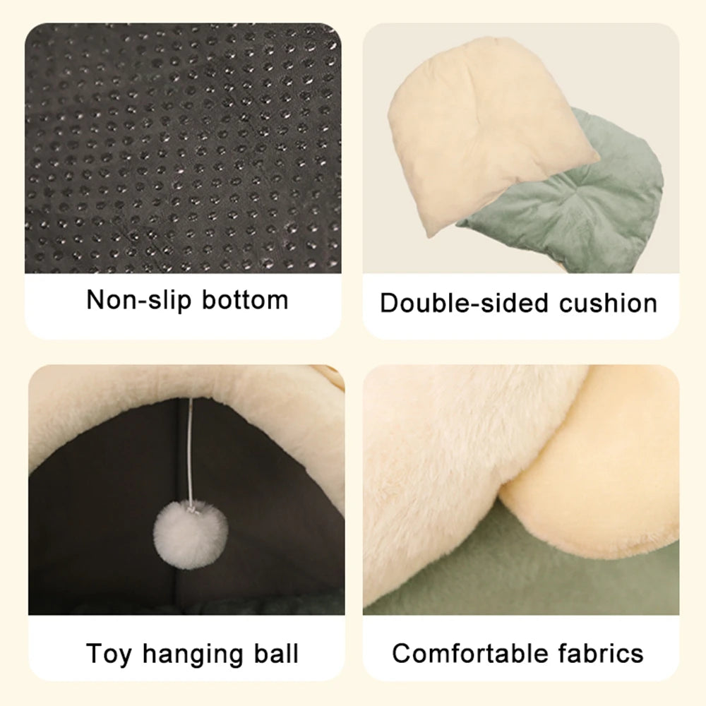 Pet Tent Cave Bed for Cats/Small Dogs