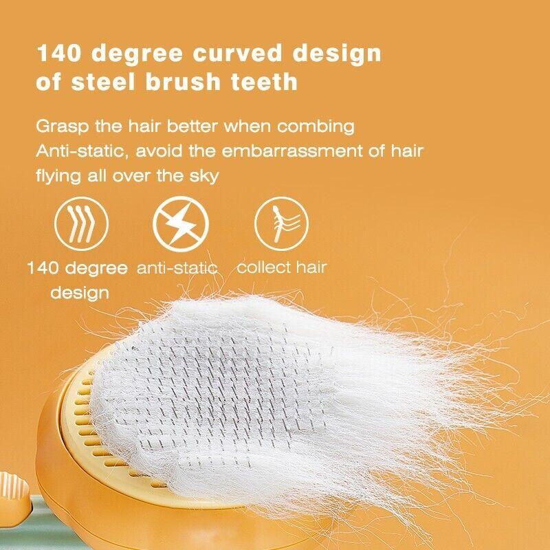 Grooming Pet Pumpkin Brush And Hair Remover