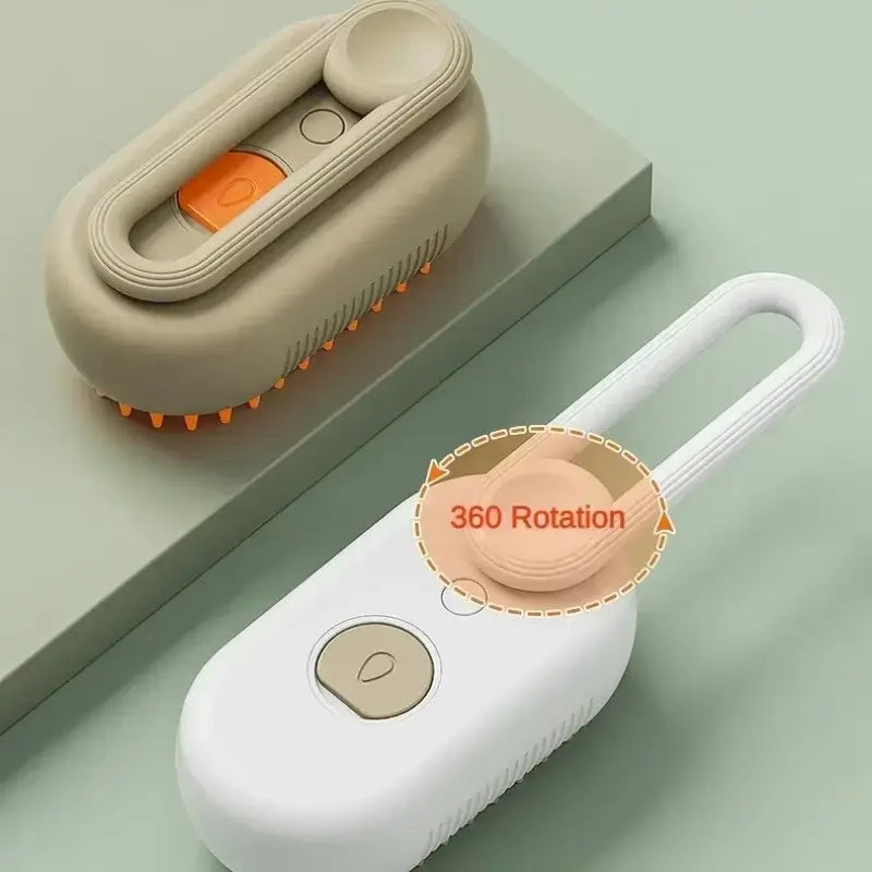 Pet Steam Brush 3-in-1 Grooming Tool