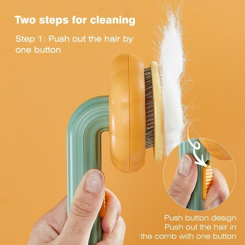 Grooming Pet Pumpkin Brush And Hair Remover