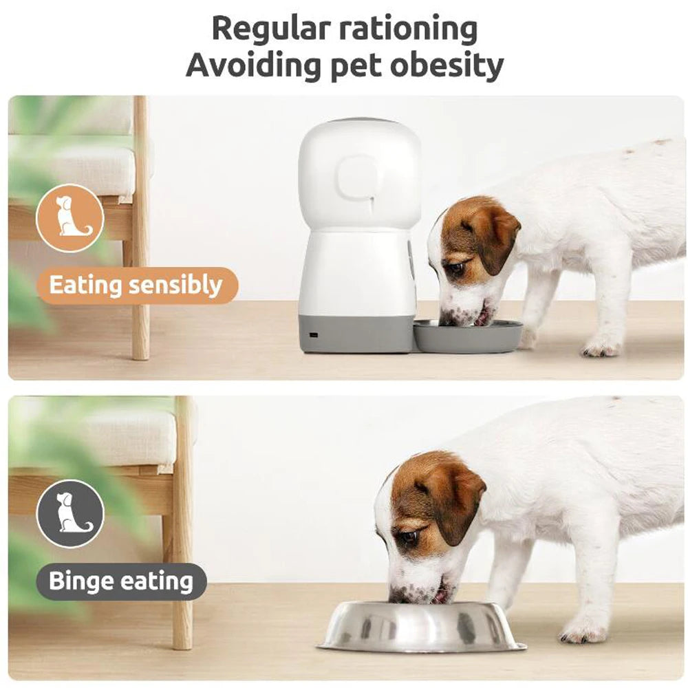 3.5L Smart Automatic Pet Feeder with WiFi & Voice Recorder