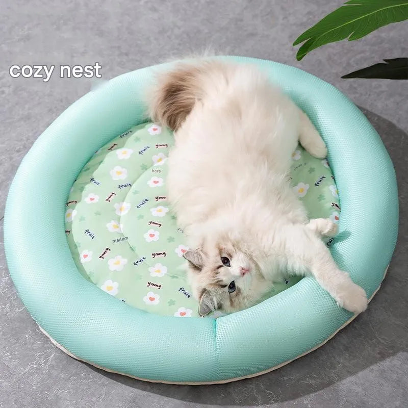 Summer Cooling Pet Bed Breathable Sleeping Mat For Small Dog/Cats