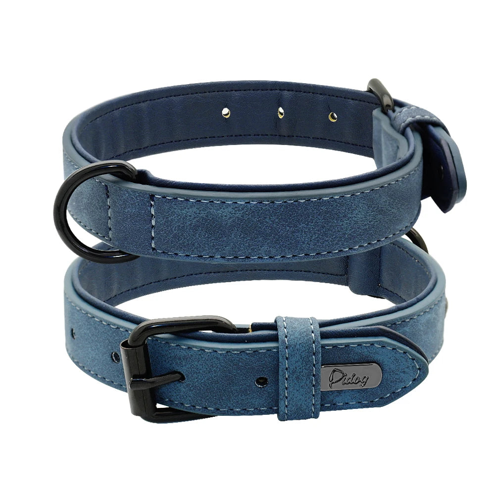 Soft Padded Leather Dog Collar