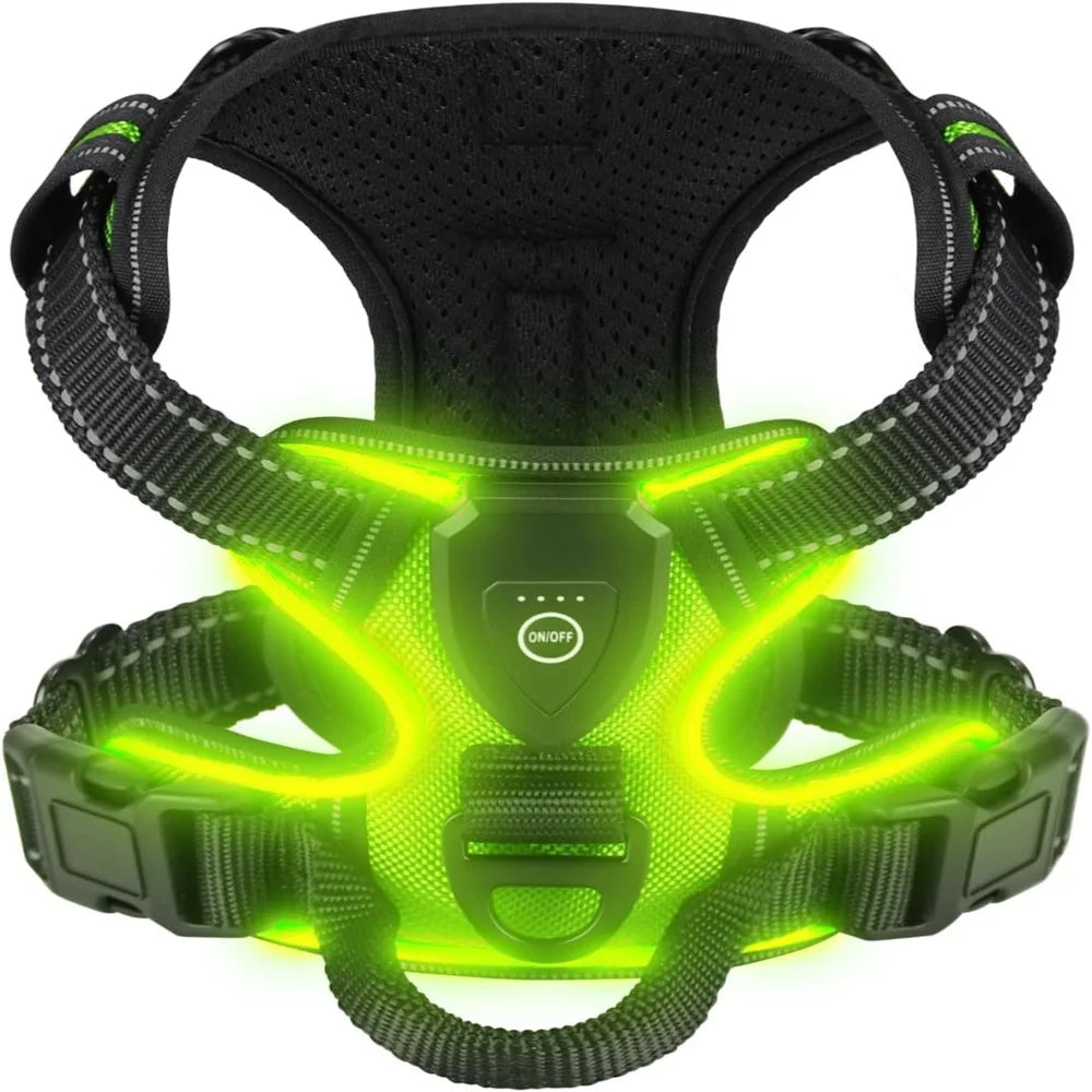 Rechargable LED Dog Harness