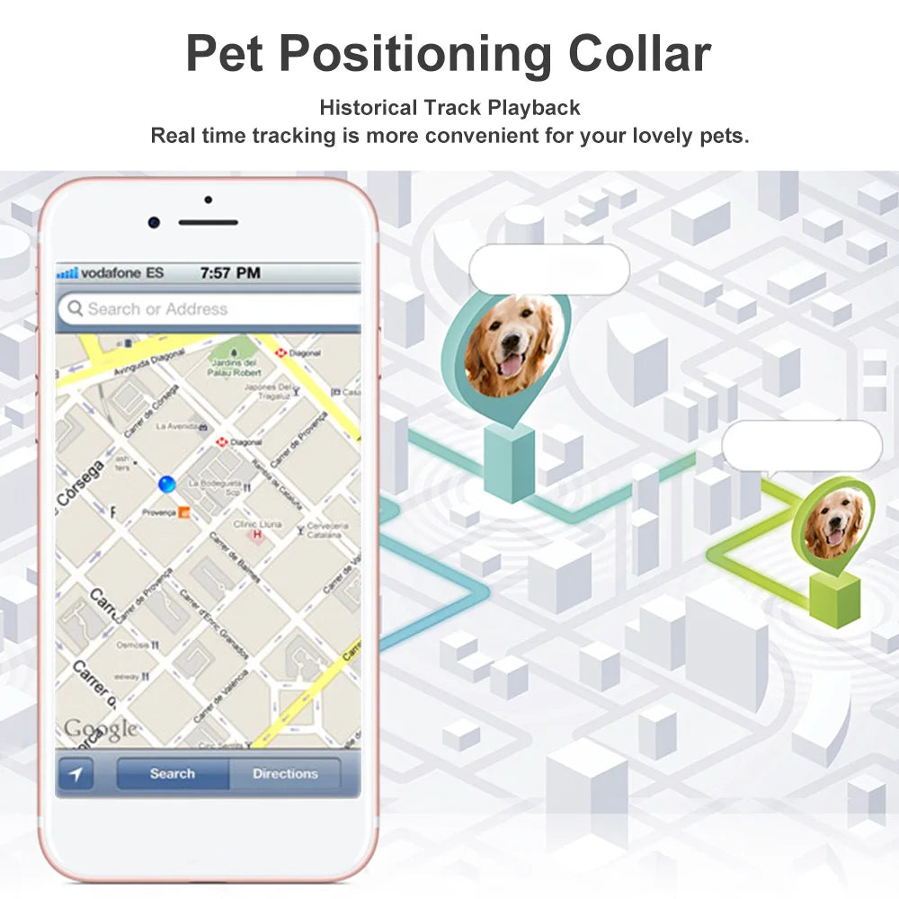 Advanced GPS Pet Tracker – Real-Time Location, GEO-Fence, Remote Monitoring & IP67 Waterproof