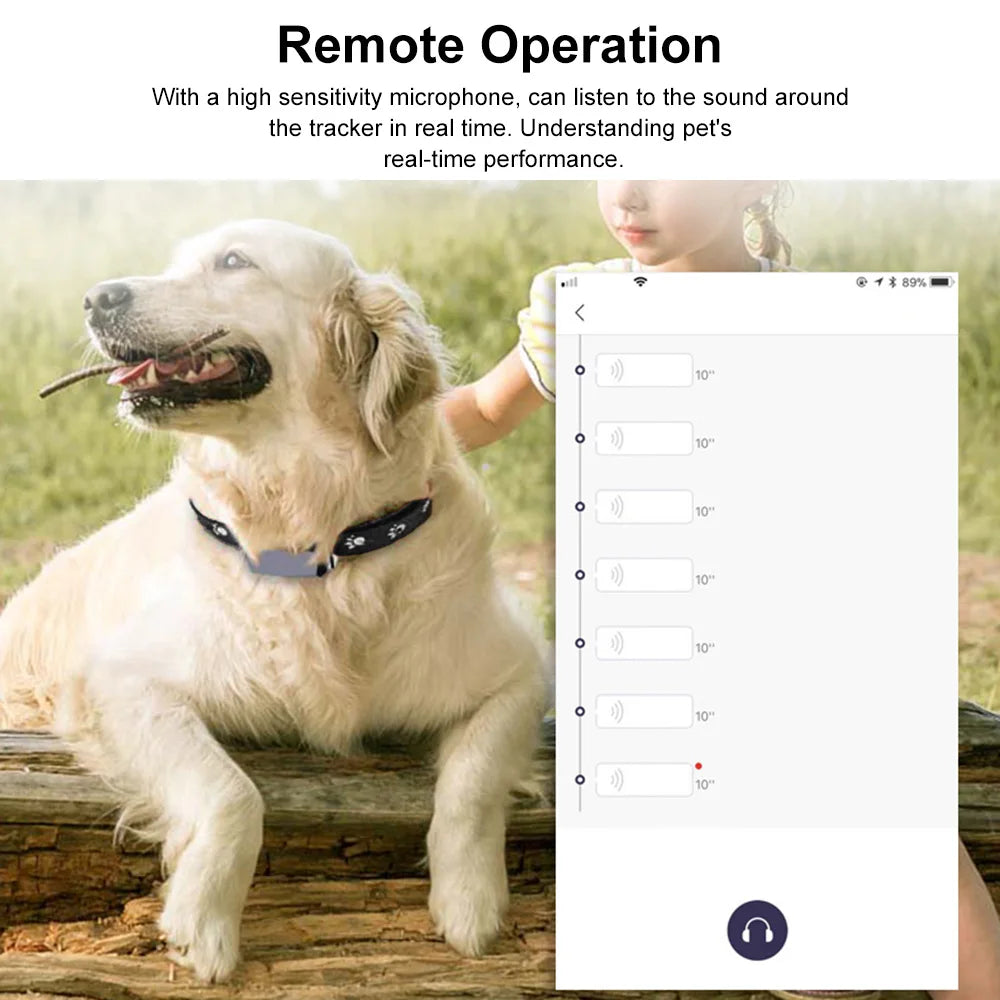 Advanced GPS Pet Tracker – Real-Time Location, GEO-Fence, Remote Monitoring & IP67 Waterproof