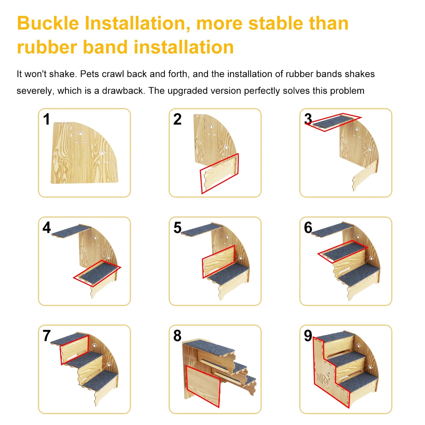 Pet Stairs for Small Dogs/Cats For Beds and Couches