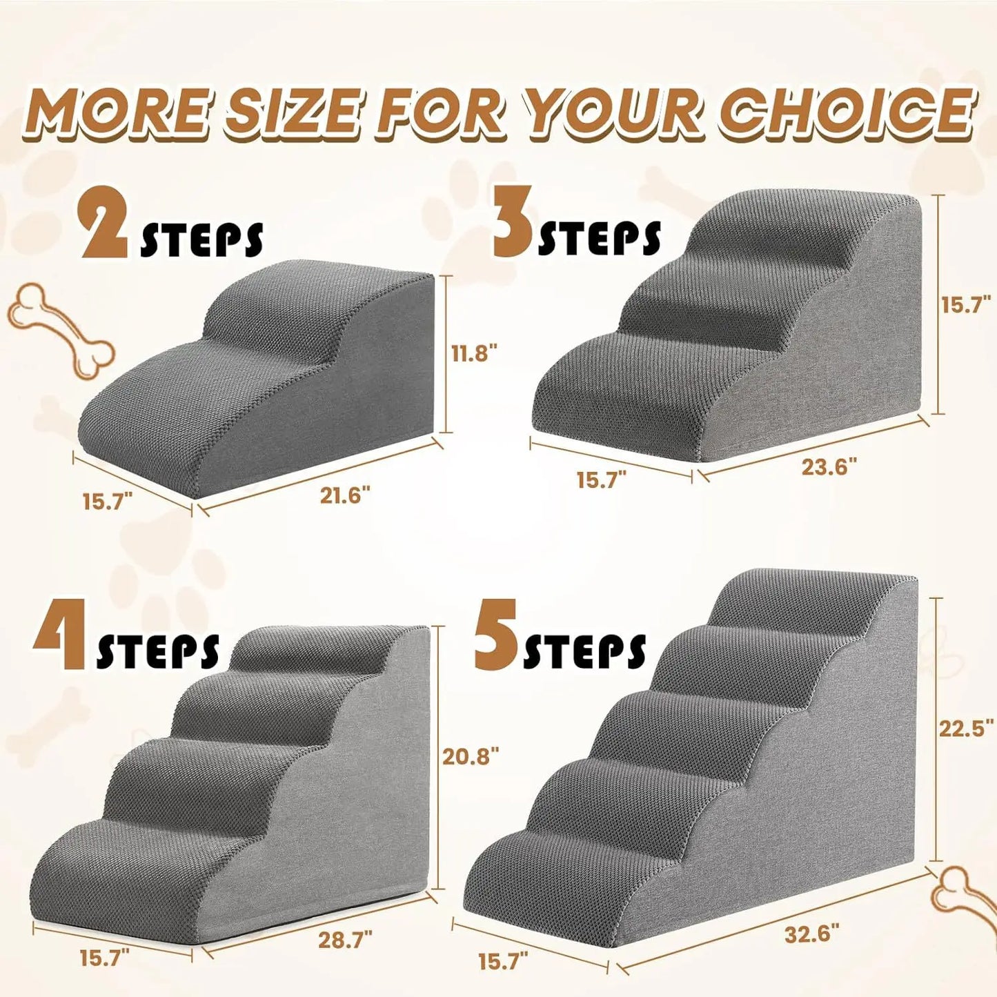 Pet Stairs for Small Dogs/Cats For Beds and Couches