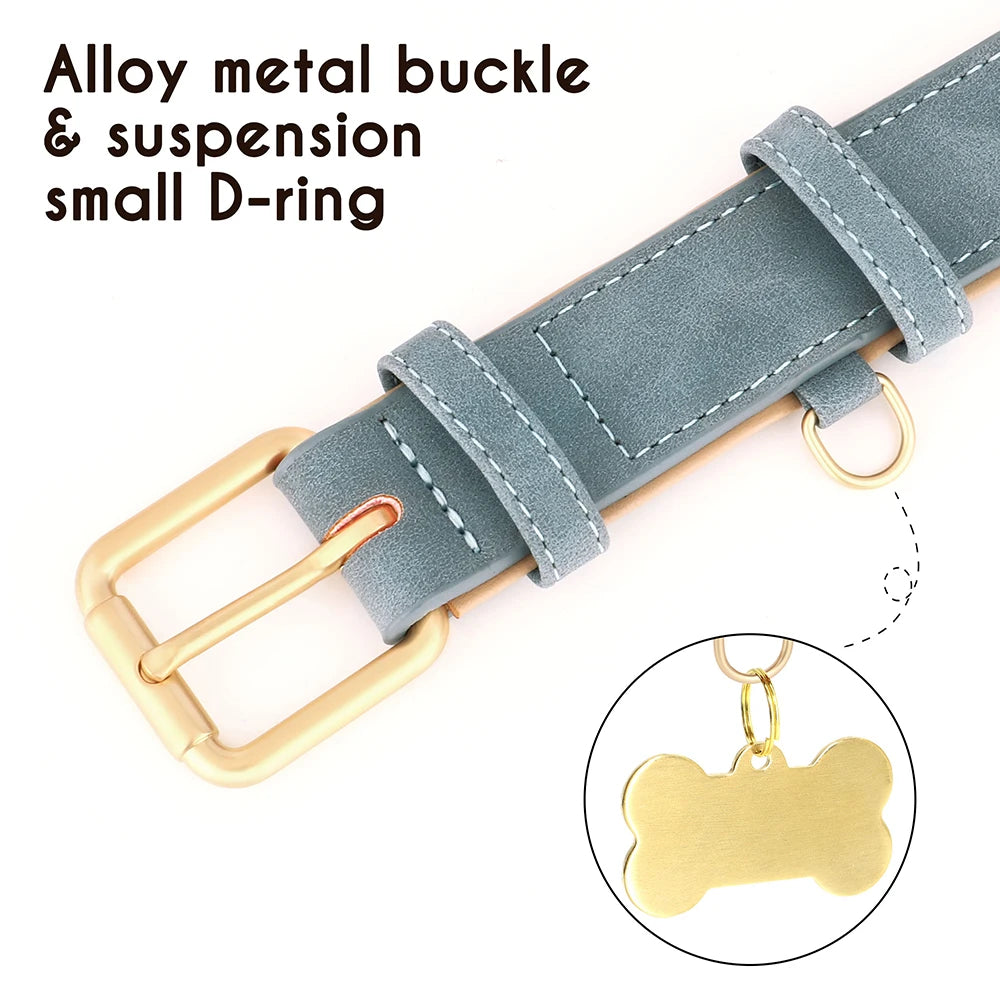 Soft Padded Leather Dog Collar